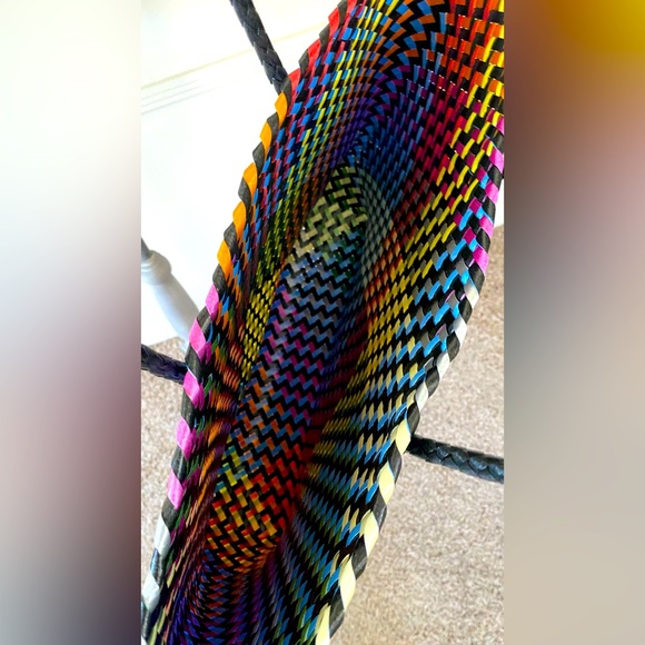 HANDWOVEN UNIQUE COLORFUL TOTE BAG 🌟NEW🌟 - Picture 6 of 7